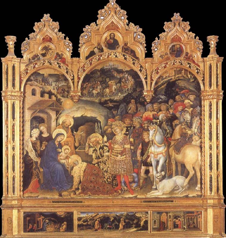 Gentile da Fabriano Adoration of the Magi Spain oil painting art